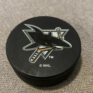 Vintage San Jose Sharks NHL Official Hockey Game Puck